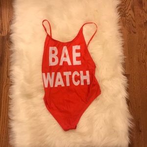 Sexy Bae Watch Bathing Suit